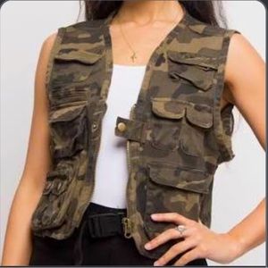 Camo Military style vest